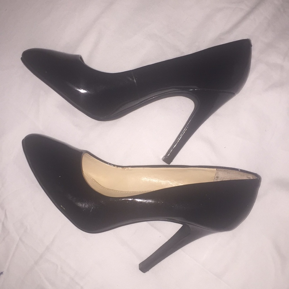 Jessica Simpson Black Patent Leather Heel Sz 8.5 M - Picture 6 of 7
